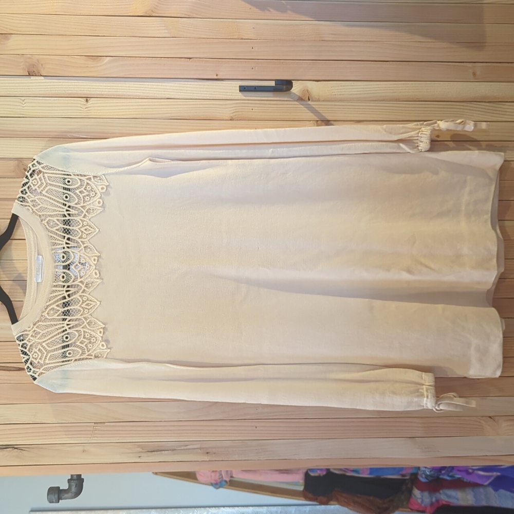 Chloe Lace Neck Detail Sweater Dress